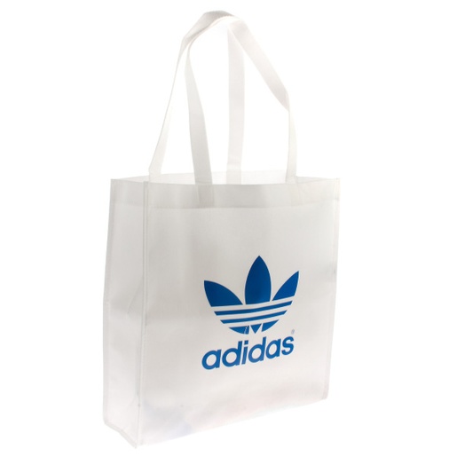 AC Trefoil Shop Bag white white/bluebird Uni